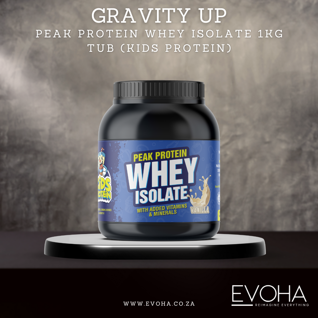Gravity Up Peak Protein Whey Isolate for Kids – 1kg Tub