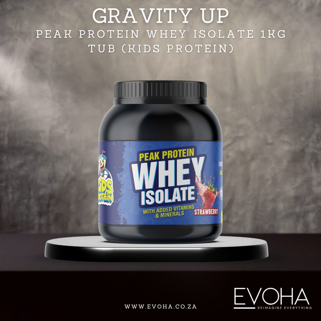 Gravity Up Peak Protein Whey Isolate for Kids – 1kg Tub