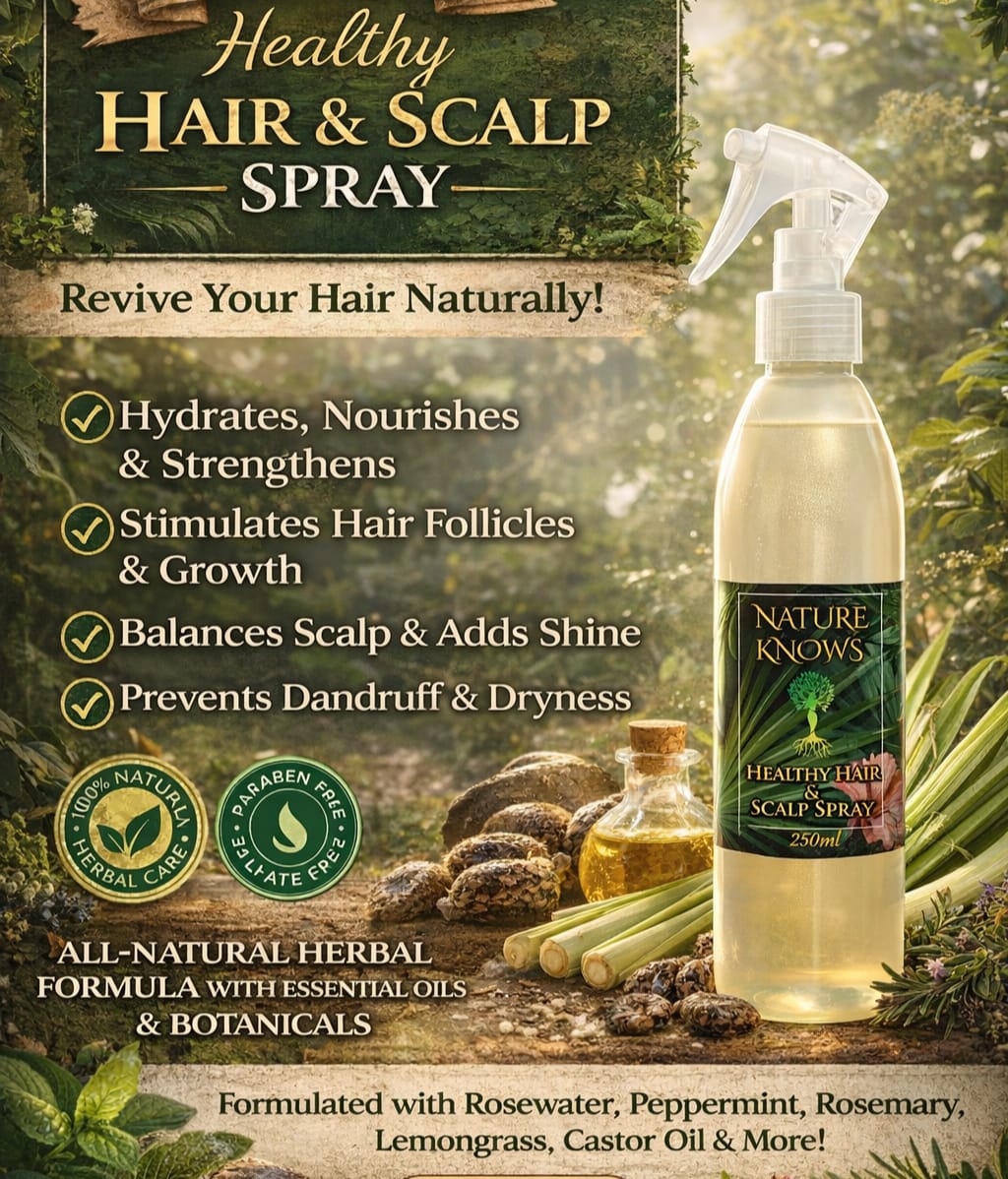 Nature Knows Hair & Scalp Spray