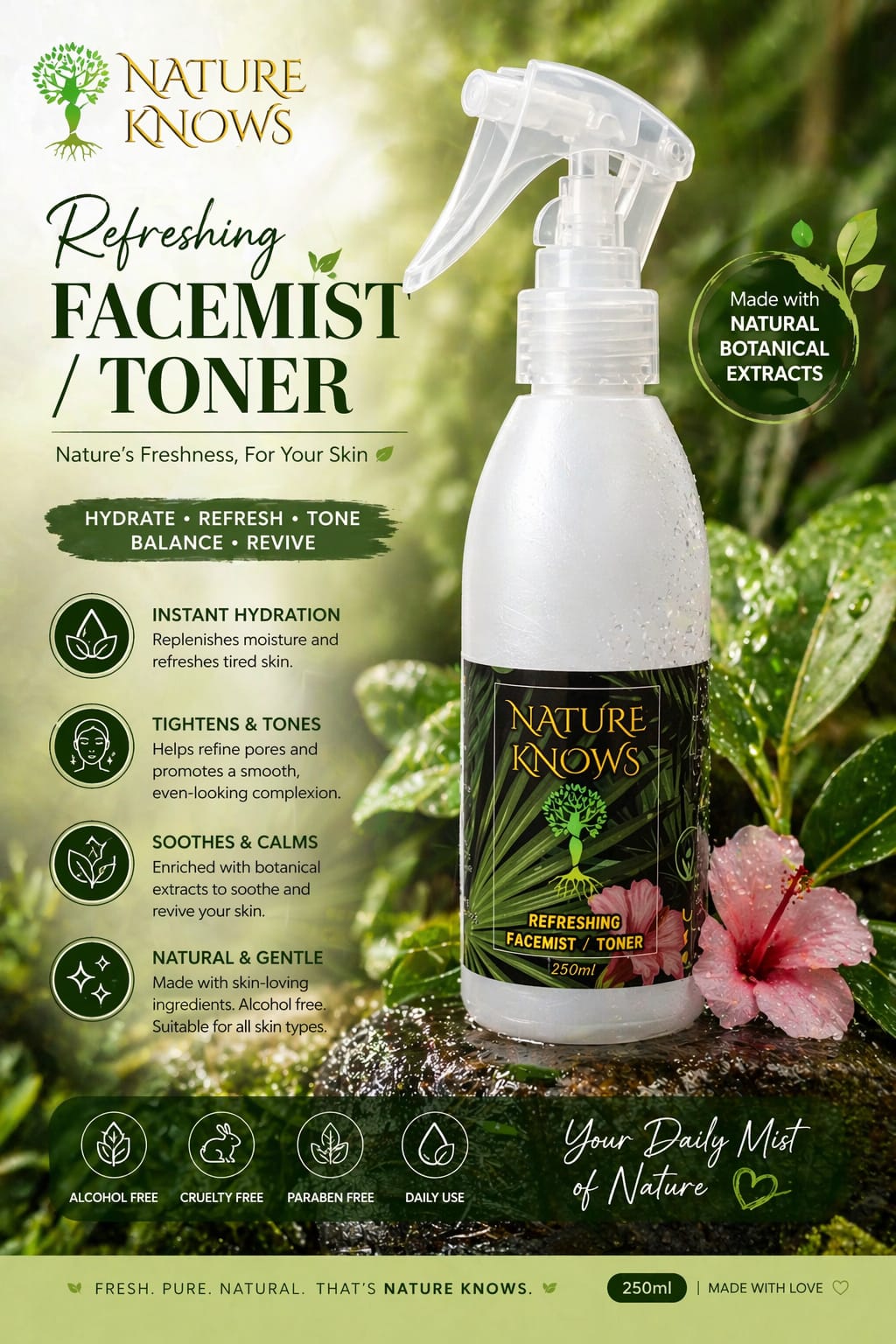 Nature Knows Face Mist Toner